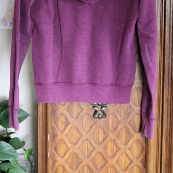 AMERICAN EAGLE Retro Vintage V-Neck Sweatshirt Hoodie - Purple Mauve, Size S - Picture 10 of 15